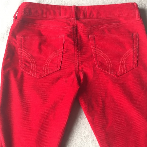 HOLLISTER Corduroy Red Skinny Pants - Picture 4 of 4